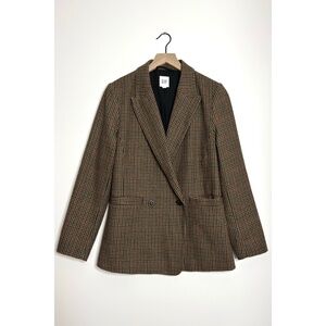 GAP Double Breasted Houndstooth Blazer